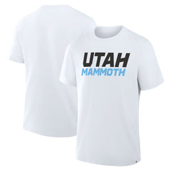 Utah Mammoth Fanatics Wordmark Legacy T-Shirt - White - NHL