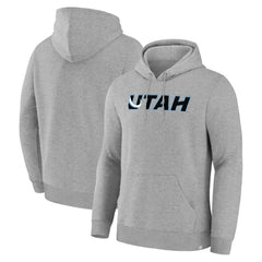 Utah Mammoth Fanatics Home Fleece Hoodie - Heather Gray - NHL