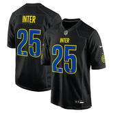 Inter Milan 2025 Soccer x NFL Game Jersey Black | Nike discount