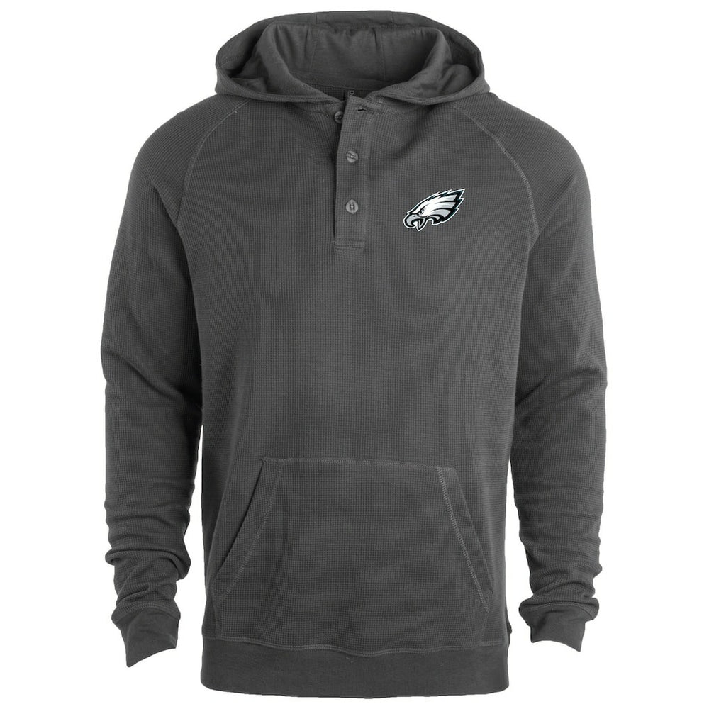 Philadelphia Eagles Dunbrooke Montana Raglan Thermal Hoodie Gray | NFL