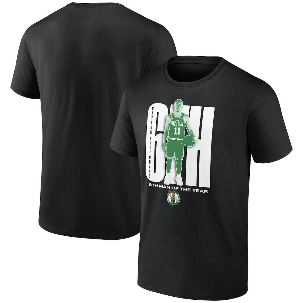 Payton Pritchard Boston Celtics 2025 NBA Sixth Man of the Year T-Shirt Black - NBA