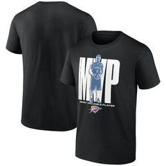Shai Gilgeous-Alexander Oklahoma City Thunder 2025 NBA MVP T-Shirt Black - NBA