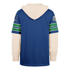 Seattle Seahawks '47 Big & Tall Split Zone Cornerback Hoodie Royal | 47 brand
