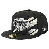 Los Angeles Kings New Era Faded Lines 59FIFTY Fitted Hat - Black - NHL
