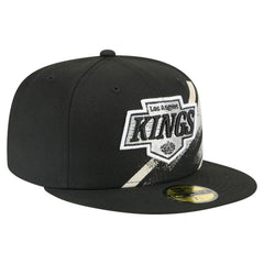 Los Angeles Kings New Era Faded Lines 59FIFTY Fitted Hat - Black - NHL
