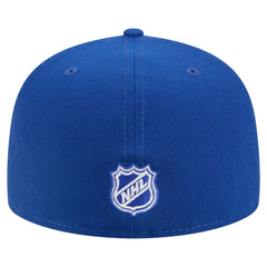 New York Rangers New Era Faded Lines 59FIFTY Fitted Hat - Blue - NHL