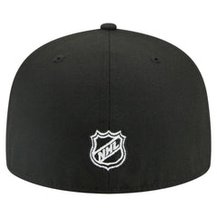Chicago Blackhawks New Era Faded Lines 59FIFTY Fitted Hat - Black - NHL