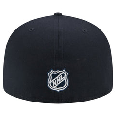 Seattle Kraken New Era Faded Lines 59FIFTY Fitted Hat - Deep Sea Blue - NHL