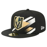 Vegas Golden Knights New Era Faded Lines 59FIFTY Fitted Hat - Black - NHL