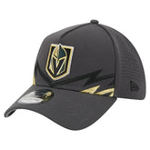 Vegas Golden Knights New Era Zig Zag 39THIRTY A-Frame Perforated Flex Hat - Gray - NHL