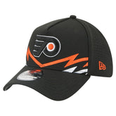 Philadelphia Flyers New Era 39THIRTY A-Frame Perforated Flex Hat - Black - NHL