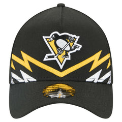 Pittsburgh Penguins New Era 39THIRTY A-Frame Perforated Flex Hat - Black - NHL