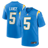 Trey Lance Los Angeles Chargers Team Game Jersey Powder Blue | Nike for Sale