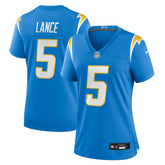 Trey Lance Los Angeles Chargers Women's Team Game Jersey Powder Blue | Nike for Sale