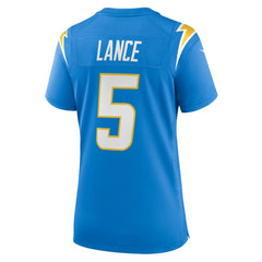 Trey Lance Los Angeles Chargers Women's Team Game Jersey Powder Blue | Nike for Sale