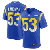 Nate Landman Los Angeles Rams Team Game Jersey Royal | Nike for Sale