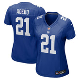 Paulson Adebo New York Giants Women's Team Game Jersey Royal | Nike for Sale