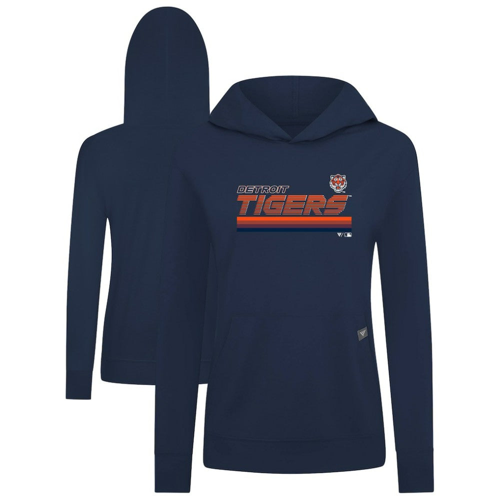 Detroit Tigers Levelwear Women's Relay Breaker Pullover Hoodie - MLB