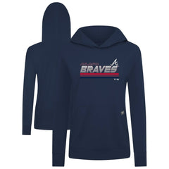 Atlanta Braves Levelwear Women's Relay Breaker Pullover Hoodie - MLB