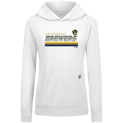 Milwaukee Brewers Levelwear Women's Relay Breaker Pullover Hoodie - MLB