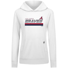 Atlanta Braves Levelwear Women's Relay Breaker Pullover Hoodie - MLB