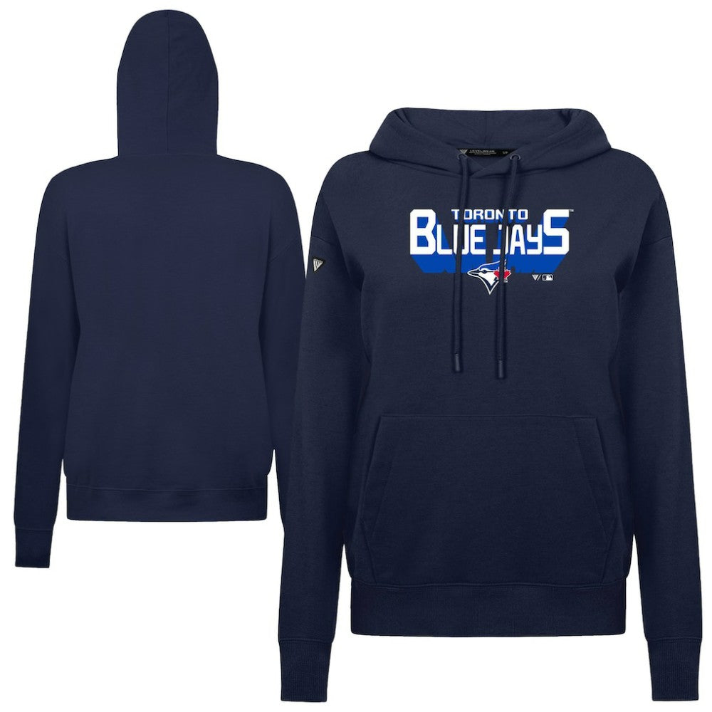 Toronto Blue Jays Levelwear Women's Adorn Retro 3D Pullover Hoodie - MLB