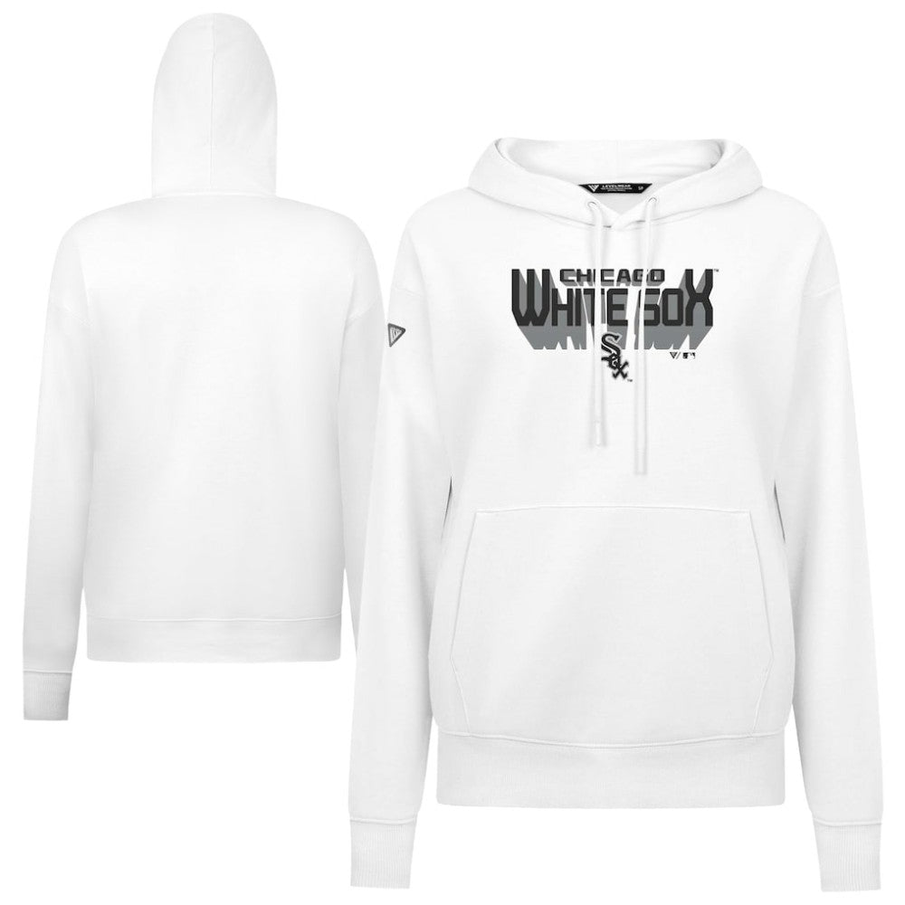 Chicago White Sox Levelwear Women's Adorn Retro 3D Pullover Hoodie - MLB