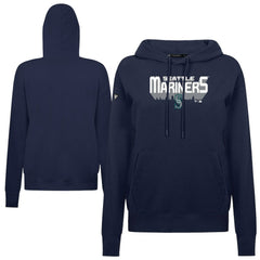 Seattle Mariners Levelwear Women's Adorn Retro 3D Pullover Hoodie - MLB