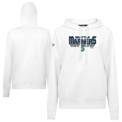 Seattle Mariners Levelwear Women's Adorn Retro 3D Pullover Hoodie - MLB