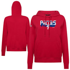 Philadelphia Phillies Levelwear Women's Adorn Retro 3D Pullover Hoodie - MLB