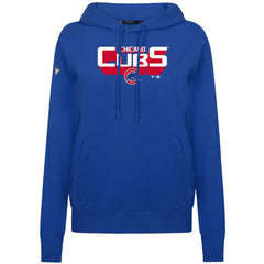 Chicago Cubs Levelwear Women's Adorn Retro 3D Pullover Hoodie - MLB