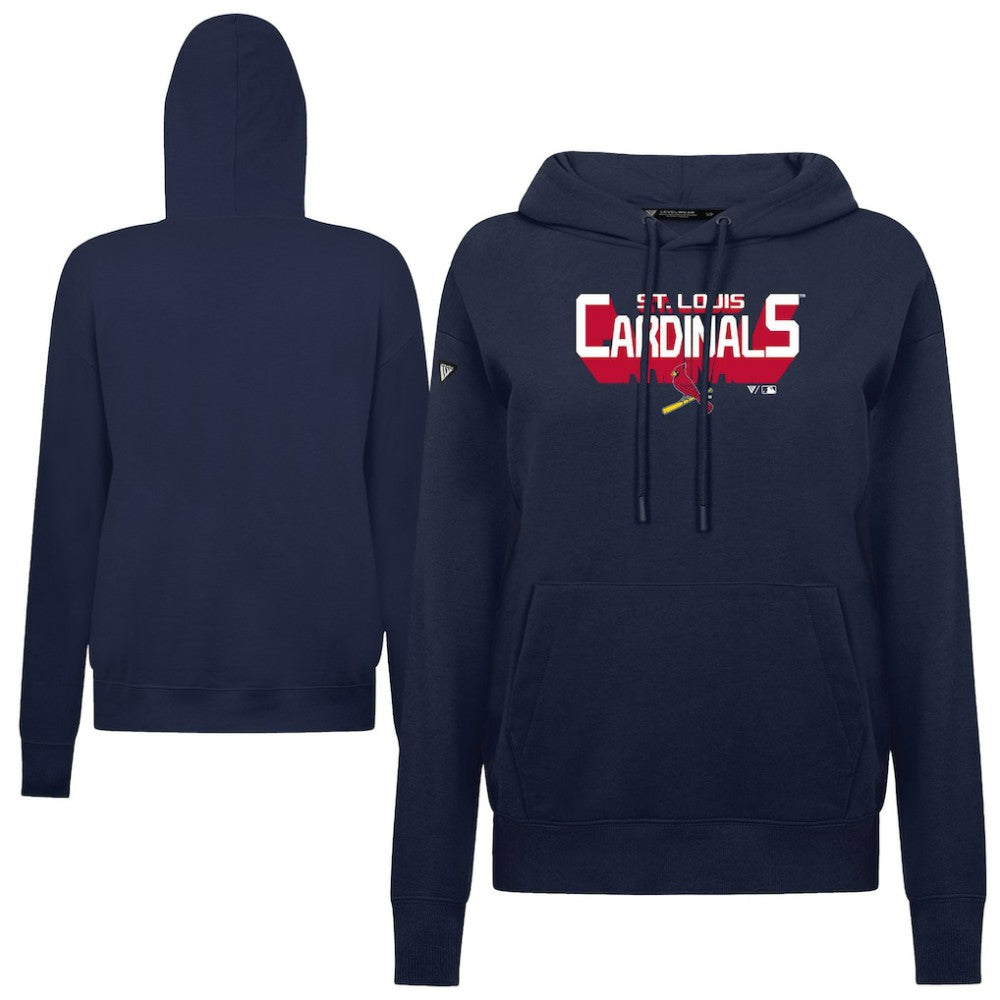 St. Louis Cardinals Levelwear Women's Adorn Retro 3D Pullover Hoodie - MLB