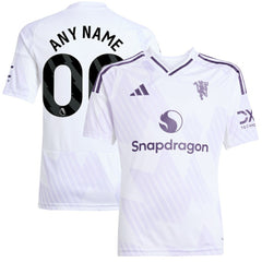 Manchester United Youth 2025/26 Away Replica Custom Jersey White | Adidas Sale