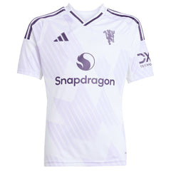 Manchester United Youth 2025/26 Away Replica Custom Jersey White | Adidas Sale