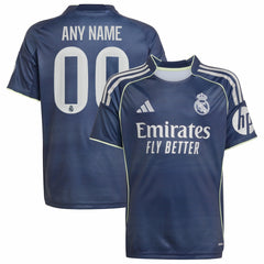 Real Madrid Youth 2025/26 Away Replica Custom Jersey Blue | Adidas discount