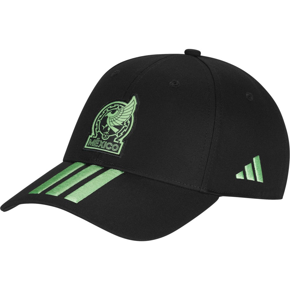Mexico National Team Unisex FIFA x World Cup 2026 3 Stripes Baseball Adjustable Hat Black | Adidas discount