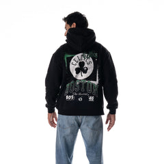 Boston Celtics The Wild Collective Unisex Splatter Premium Hoodie Black - NBA