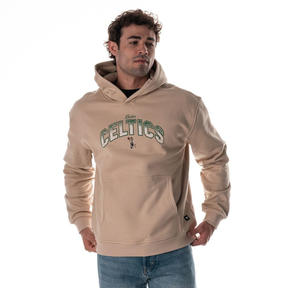 Boston Celtics The Wild Collective Unisex Mantra Premium Hoodie Tan - NBA