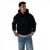 Golden State Warriors The Wild Collective Unisex Custom Rib Tonal Premium Hoodie Black - NBA