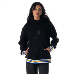 Golden State Warriors The Wild Collective Unisex Custom Rib Tonal Premium Hoodie Black - NBA