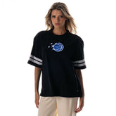 Orlando Magic The Wild Collective Women's Vintage Drop Shoulder Oversized Boyfriend T-Shirt Black - NBA