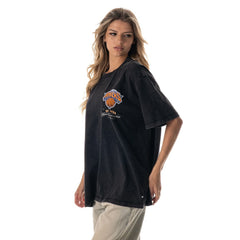 New York Knicks The Wild Collective Unisex Oversized Streetwear T-Shirt Black - NBA