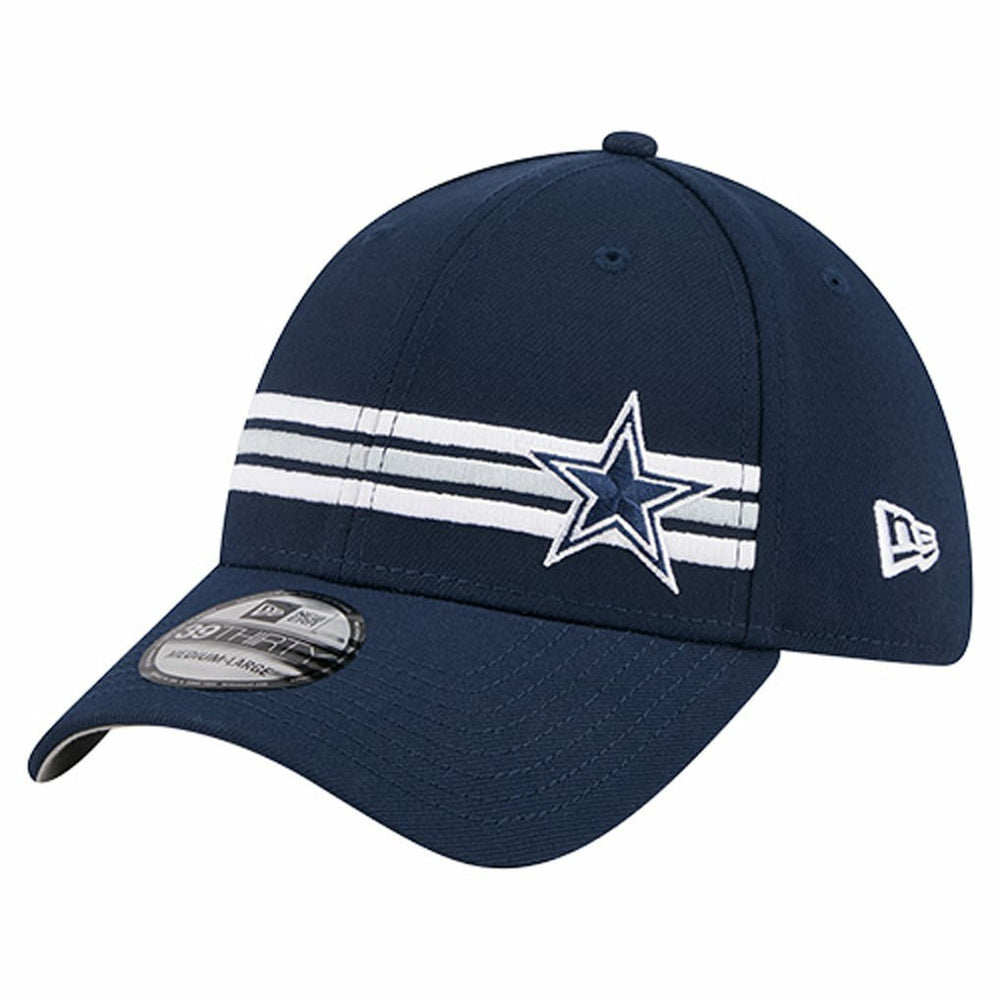 Dallas Cowboys New Era Stripes 39THIRTY Flex Hat Navy | NFL