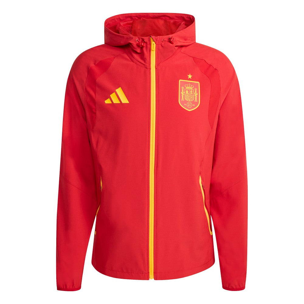 Spain National Team FIFA x World Cup 2026 Full-Zip Travel Windbreaker Jacket Red | Adidas cheap