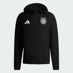 Germany National Team FIFA x World Cup 2026 Tiro Travel Raglan Full-Zip Windbreaker Hoodie Black | Adidas cheap