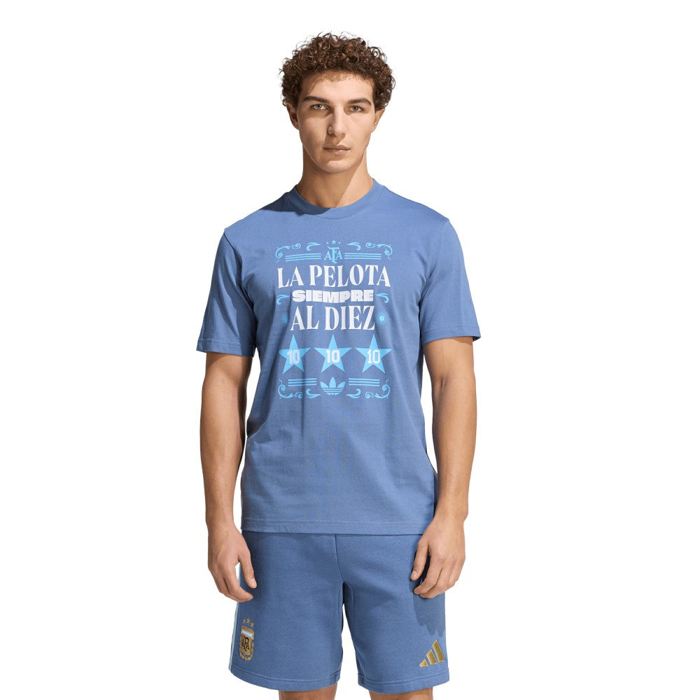 Argentina National Team FIFA x World Cup 2022 Winners Amply T-Shirt Blue | Adidas