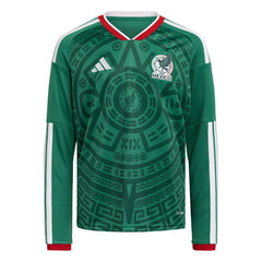 Mexico National Team Youth FIFA x World Cup 2026 Home Replica Long-Sleeve Jersey Green | Adidas Online