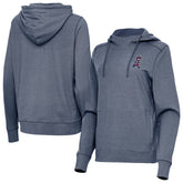 Los Angeles Angels Antigua Women's Justice Stars and Stripes Team Logo Pullover Hoodie - MLB