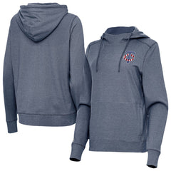 Minnesota Twins Antigua Women's Justice Stars and Stripes Team Logo Pullover Hoodie - MLB