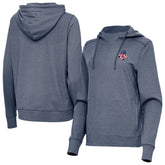 Boston Red Sox Antigua Women's Justice Stars and Stripes Team Logo Pullover Hoodie - MLB